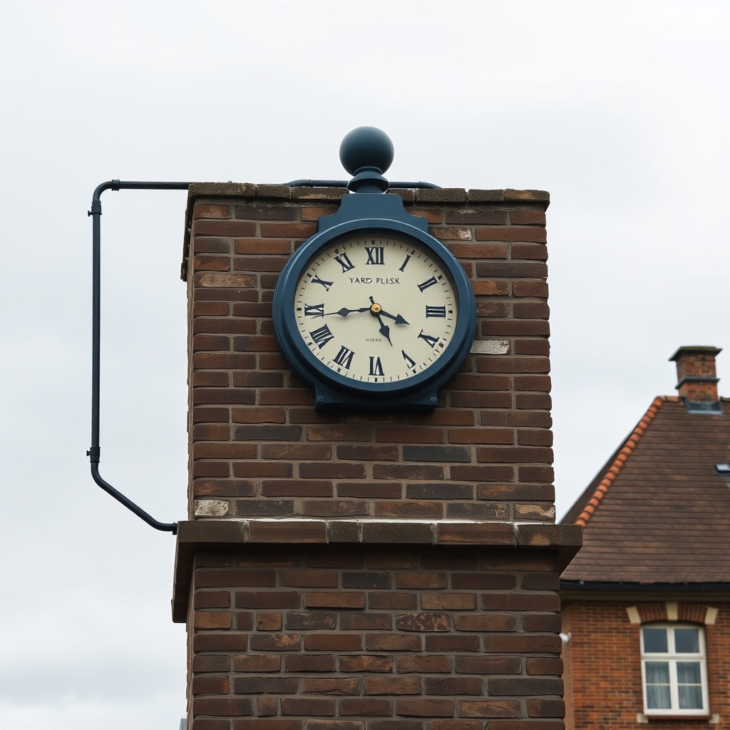 Industrial yard tower clock